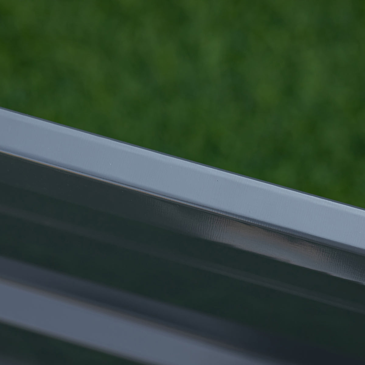 Steel Raised Bed Xxl Garden Bed Planter Box With Gloves, Dark Gray, 183X47X40Cm