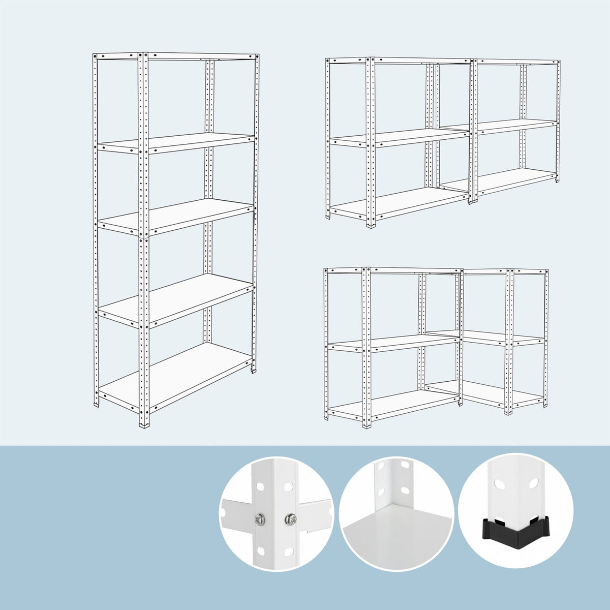 Steel Storage Rack – Heavy-Duty Metal Shelving