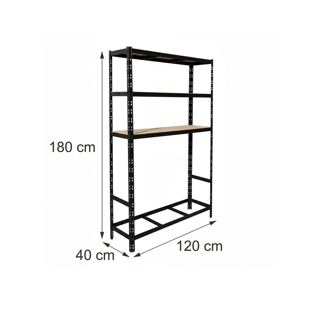 Steel Tire Rack, 3-Shelf Adjustable Garage Storage