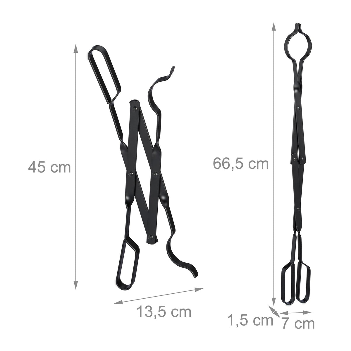 Steel fireplace rod