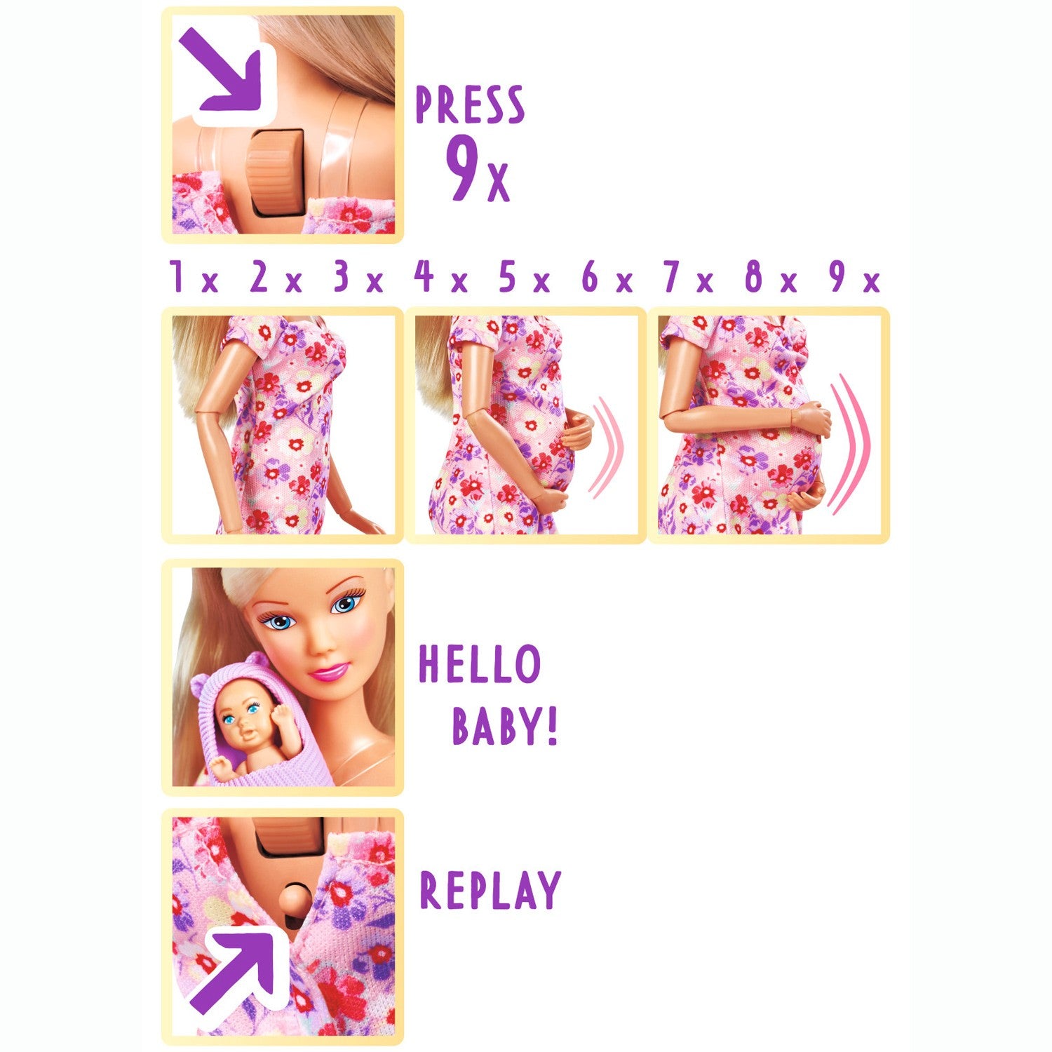 Steffi LOVE Pregnant with Growing Belly