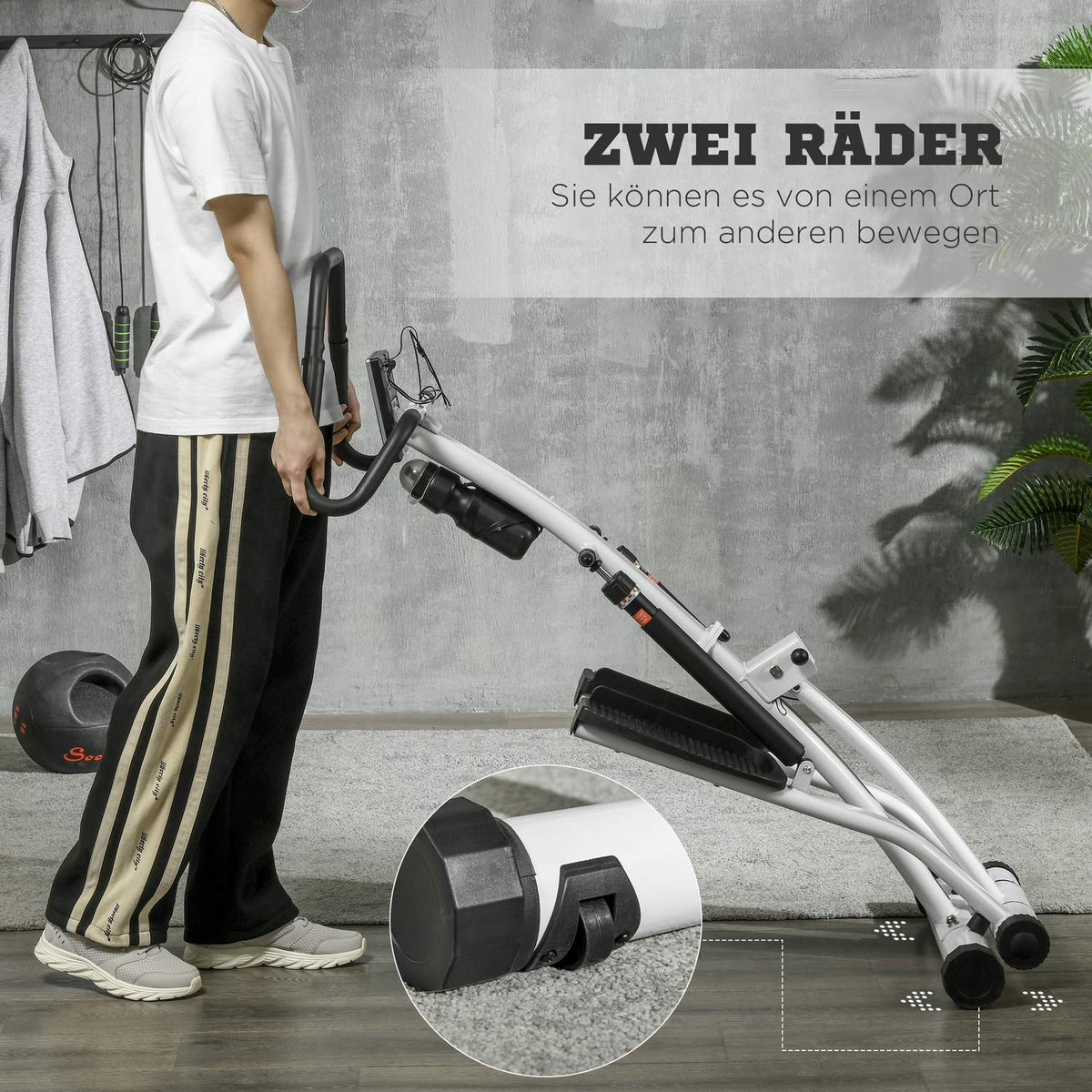 Stepper With Handle, Fitness Exercise Bike With Lcd Screen, Exercise Bike With 12 Resistance Levels Black + Silver 80 X 61 X 134 Cm