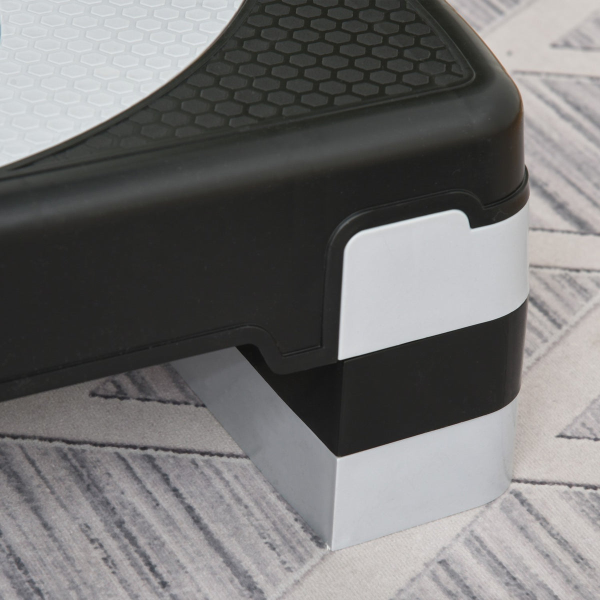 Stepping Board Aerobic Stepper Height Adjustable With 3 Levels (10/15/20 Cm), Fitness Exercise Bike, Up To 150 Kg, 80X31X10-20 Cm