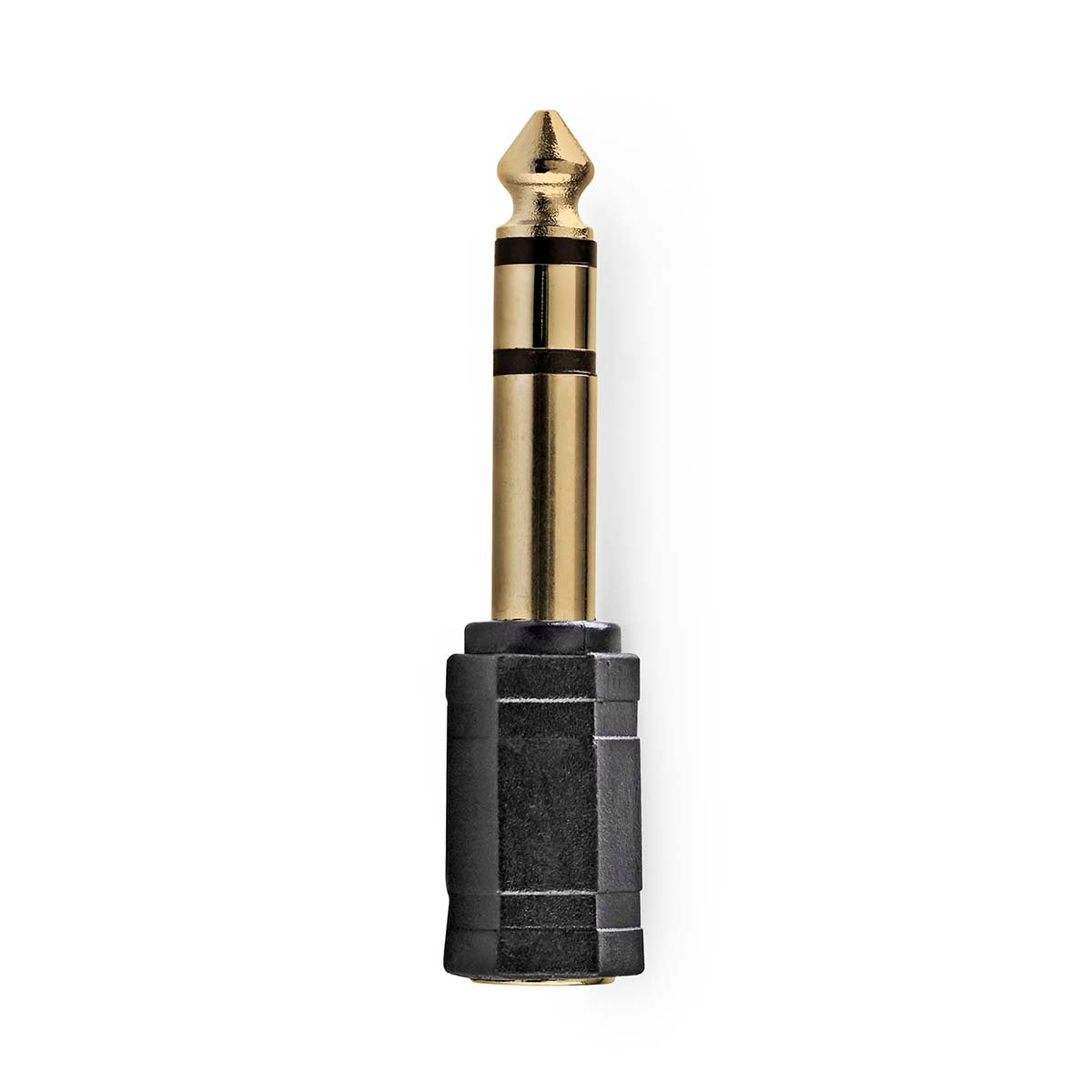Stereo Audio Adapter | 6.35 mm Male | 3.5 mm Female | Gold Plated | Straight | ABS | Anthracite | 1 pc. | Box
