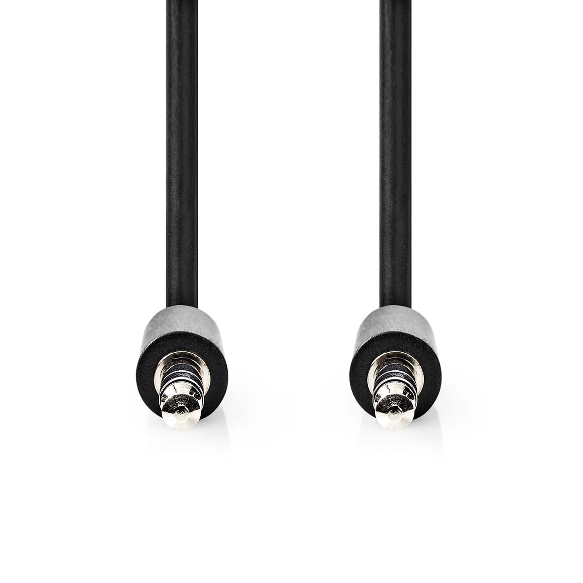 Stereo Audio Cable | 3.5 mm Male | 3.5 mm Male | Nickel Plated | 1.00 m | Round | Black | Label