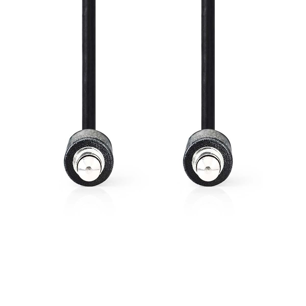 Stereo Audio Cable | 3.5 mm Male | 3.5 mm Male | Nickel Plated | 1.00 m | Wrapped | Black | Envelope