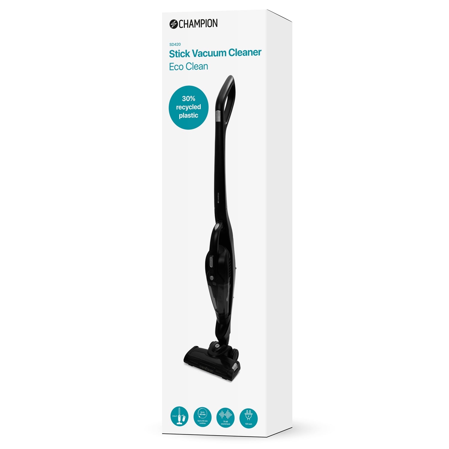 Stick vacuum cleaner Eco Clean 2in1 120W SD420 Matt black