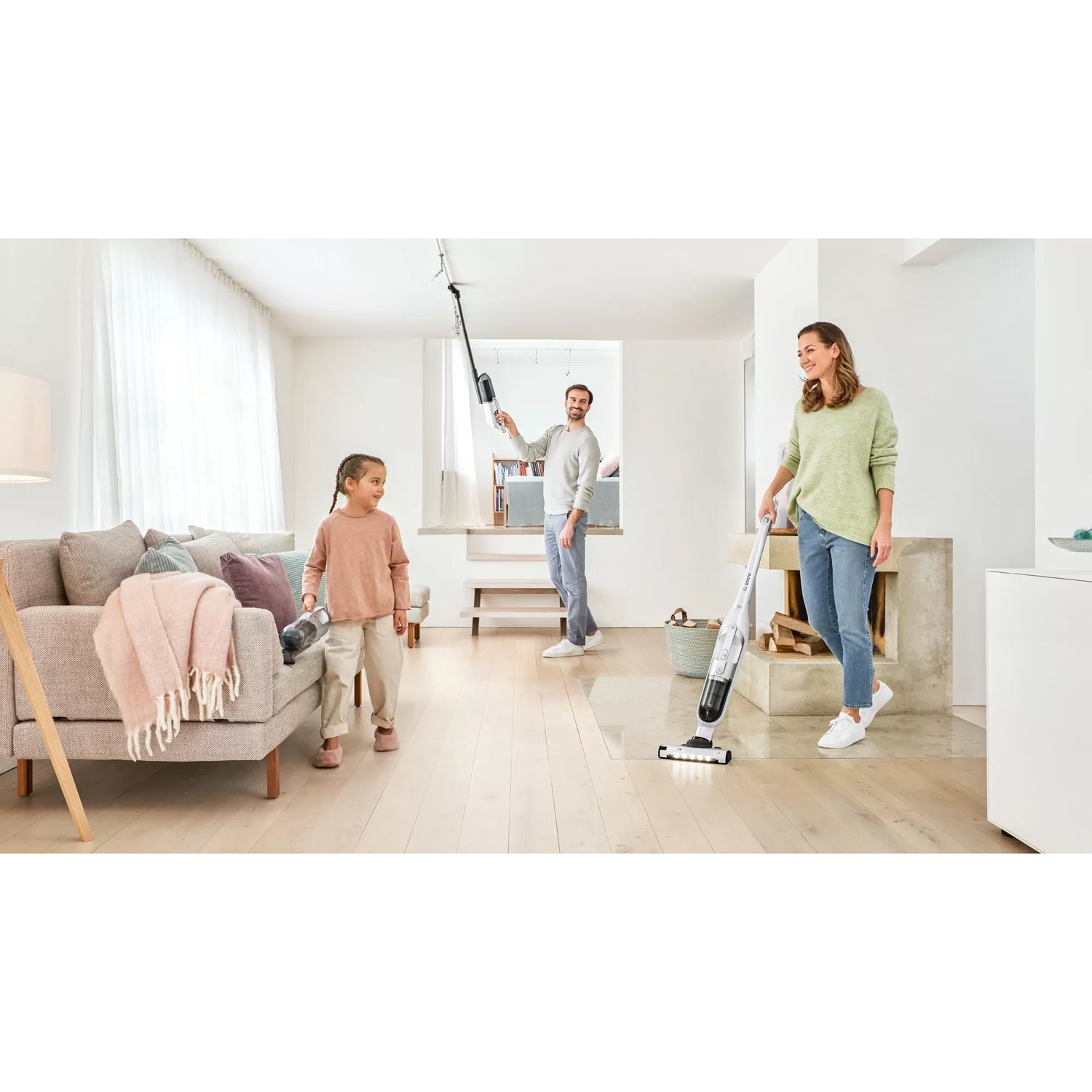 Stick vacuum cleaner, Flexxo Gen2 28Vmax, White BBH3ALL28