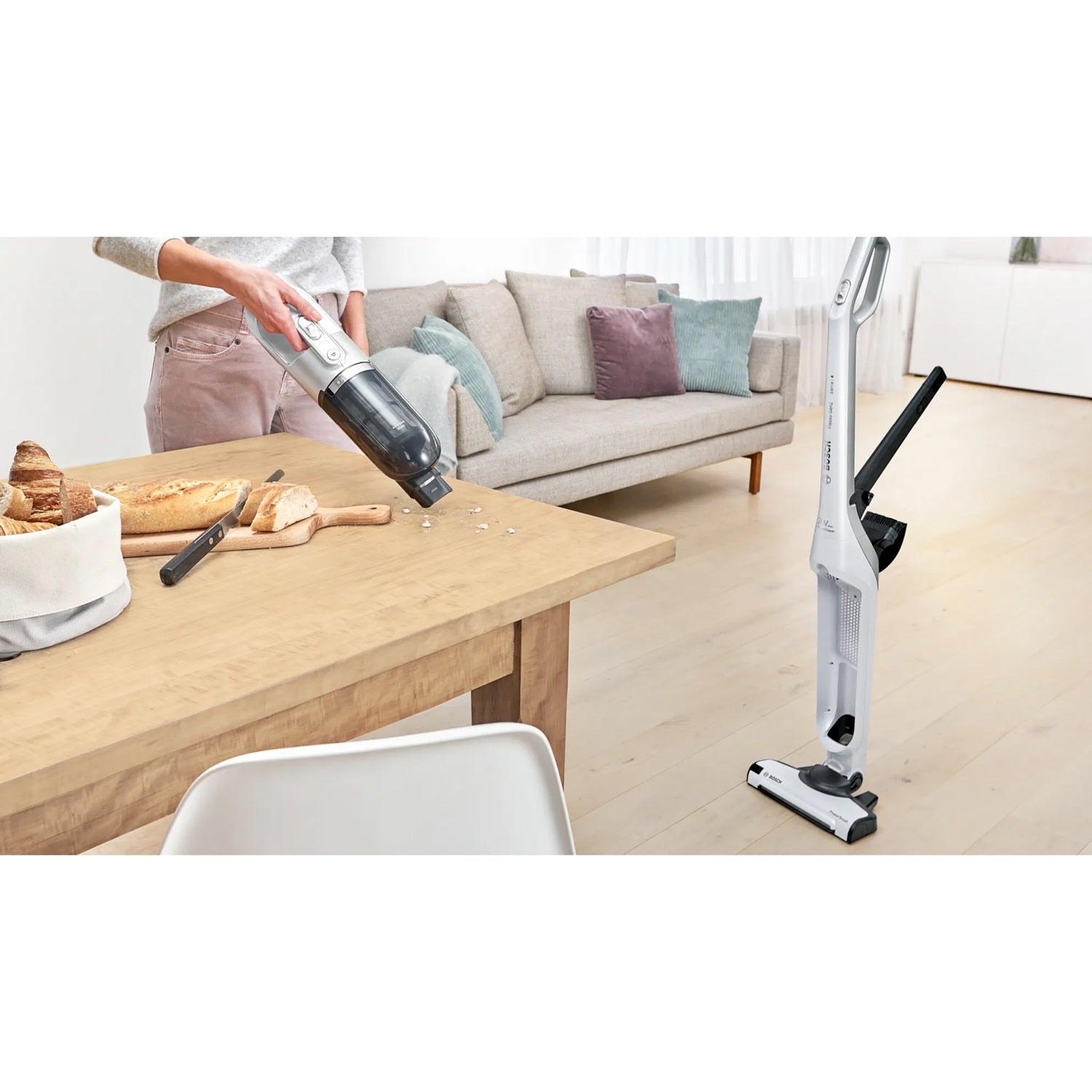 Stick vacuum cleaner, Flexxo Gen2 28Vmax, White BBH3ALL28