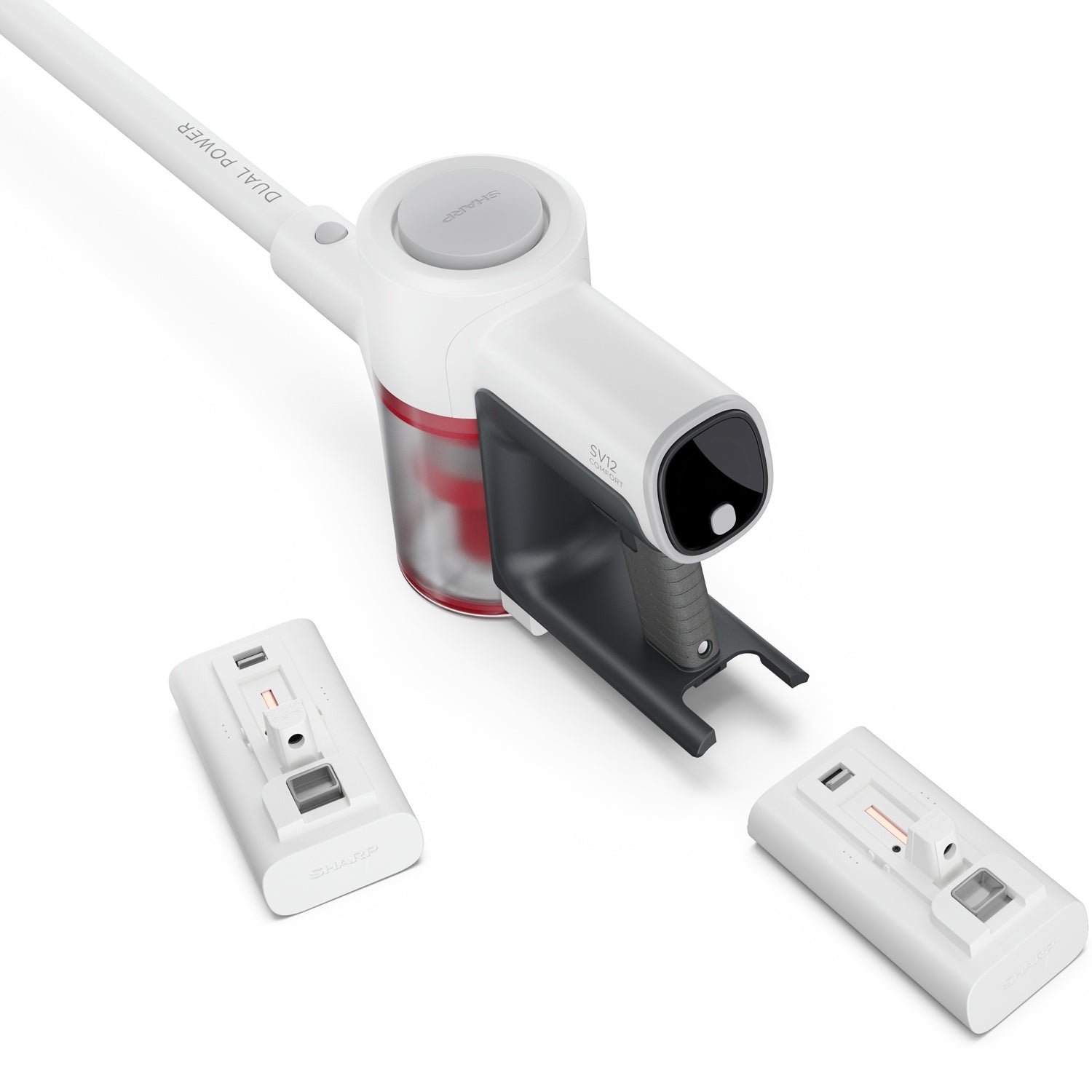 Stick vacuum cleaner VC-SV12AEU-W 2 batteries 26.5V 150W