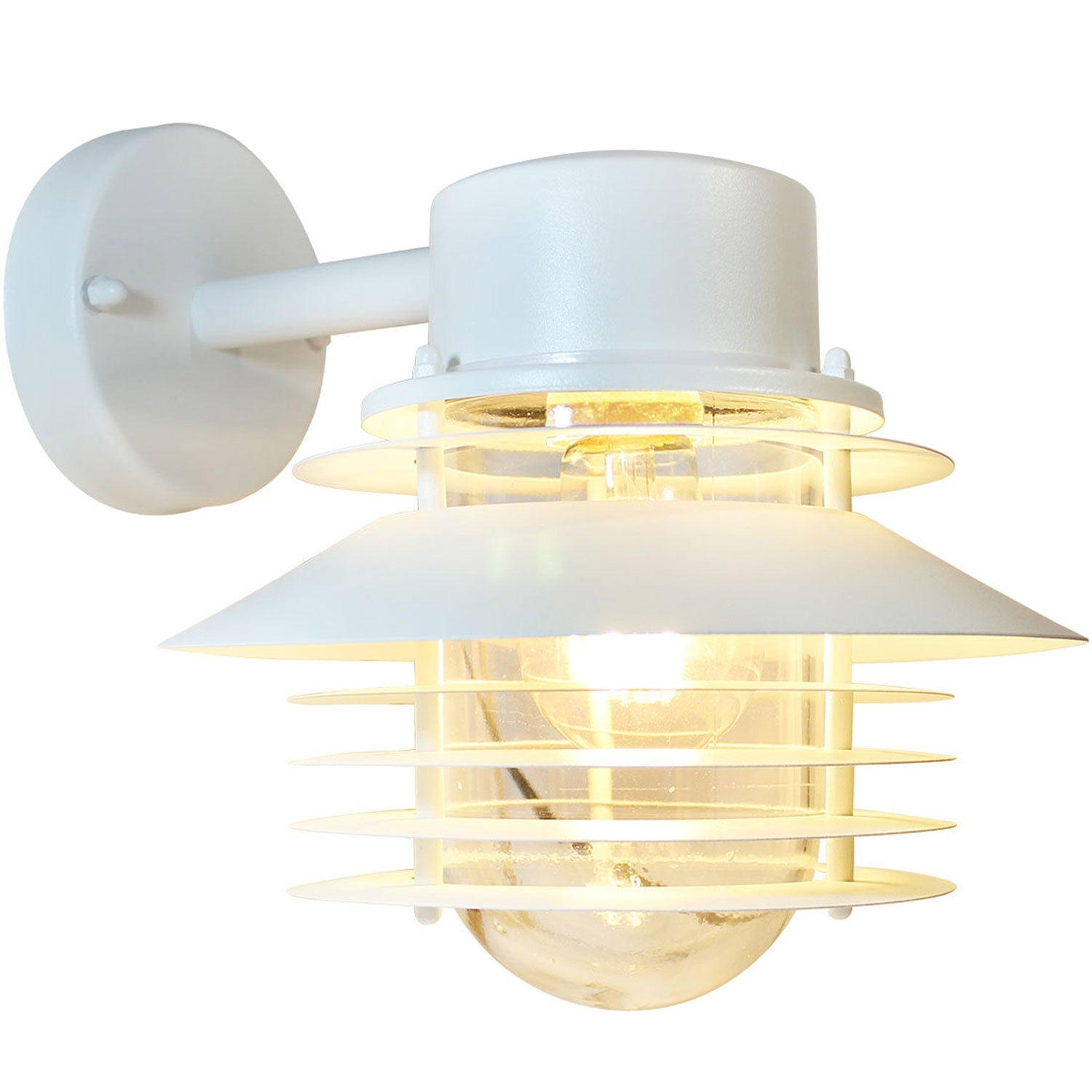 Stig Down Wall luminaire E27 socket IP44 White