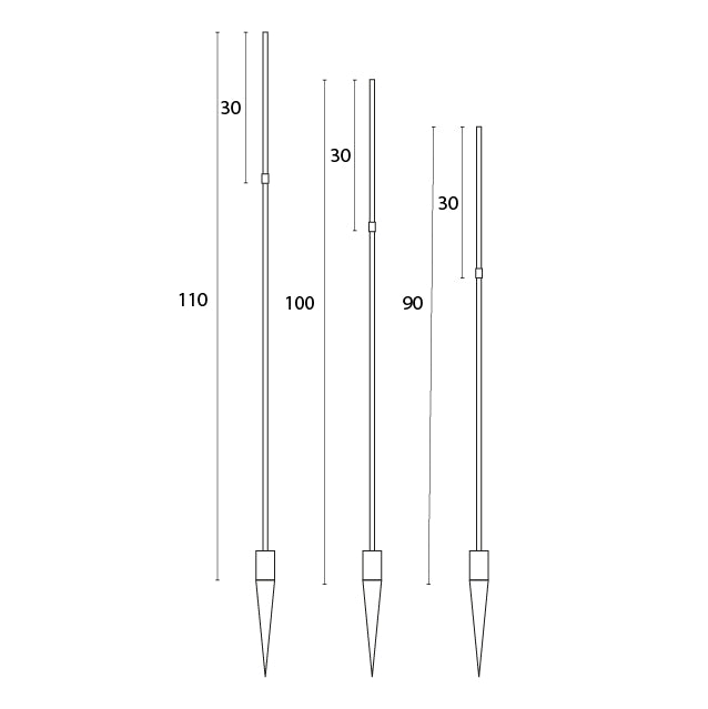 Stix Three narrow design light beams