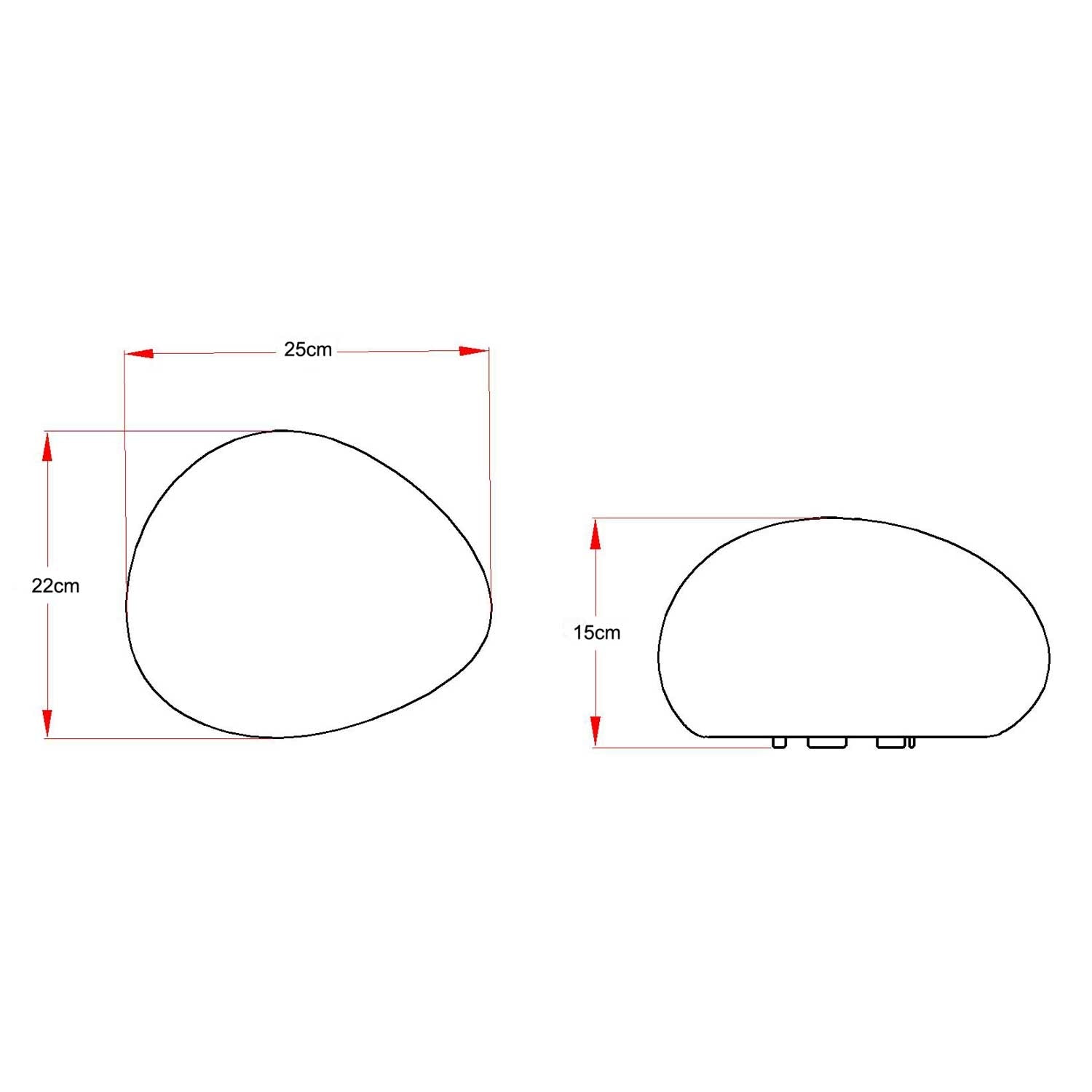 Stone 25 cm decorative stone