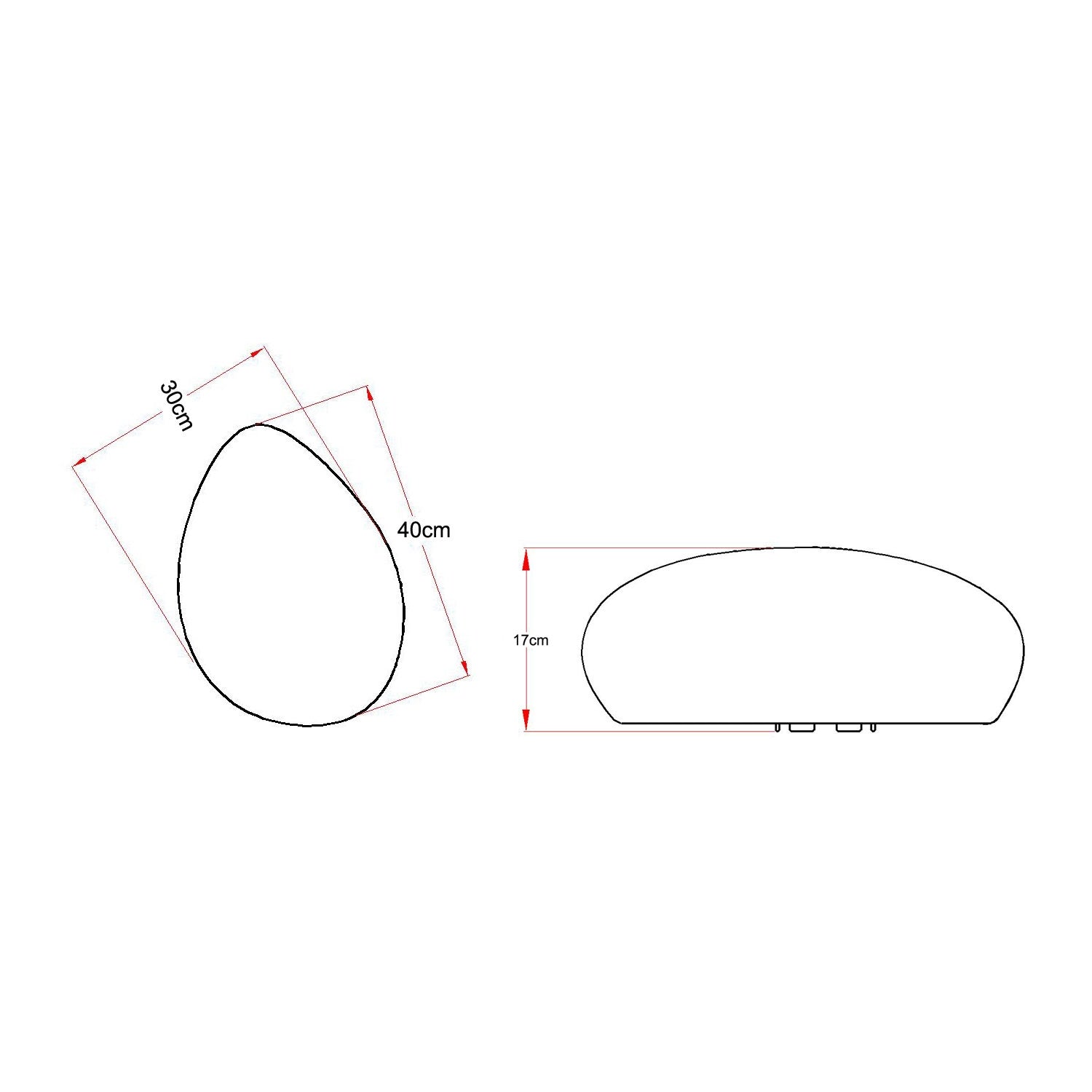 Stone XL 40 cm decorative stone