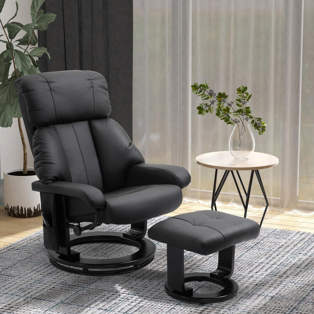 Stool, Massage, Black, 76X80X102Cm