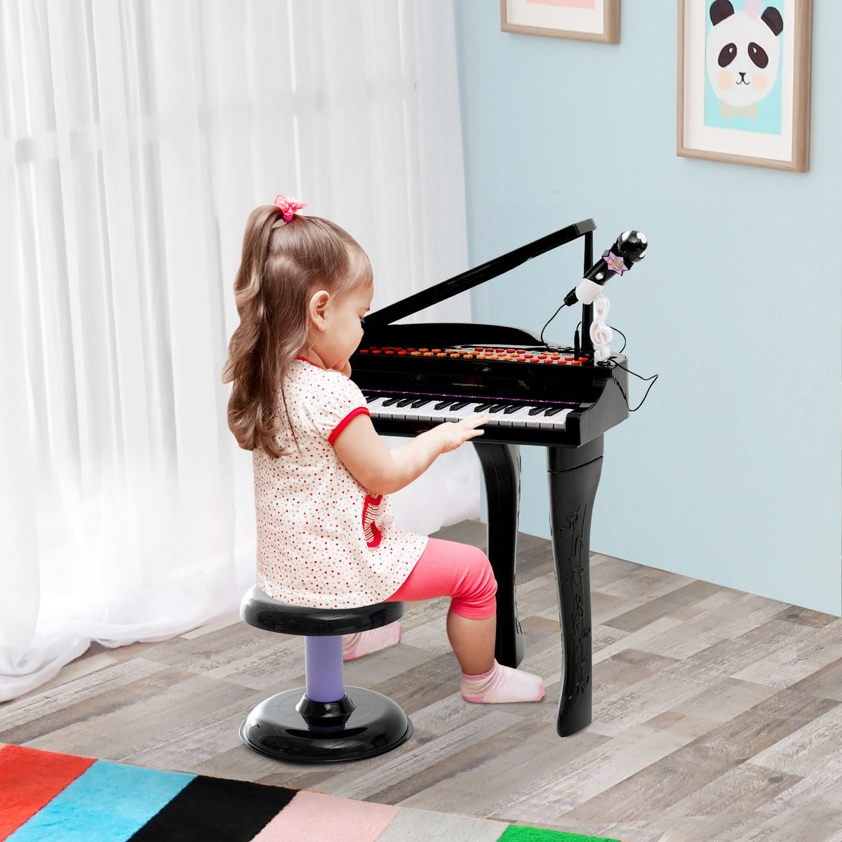 Stool, Musical Instrument For Children, Black