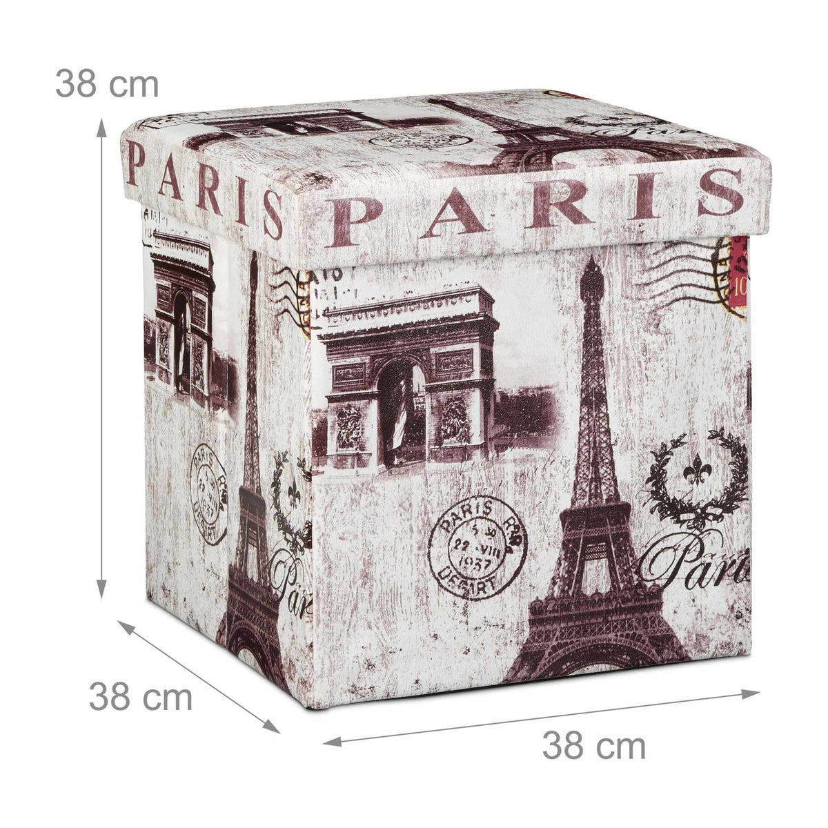 Stool with storage space Trend motif