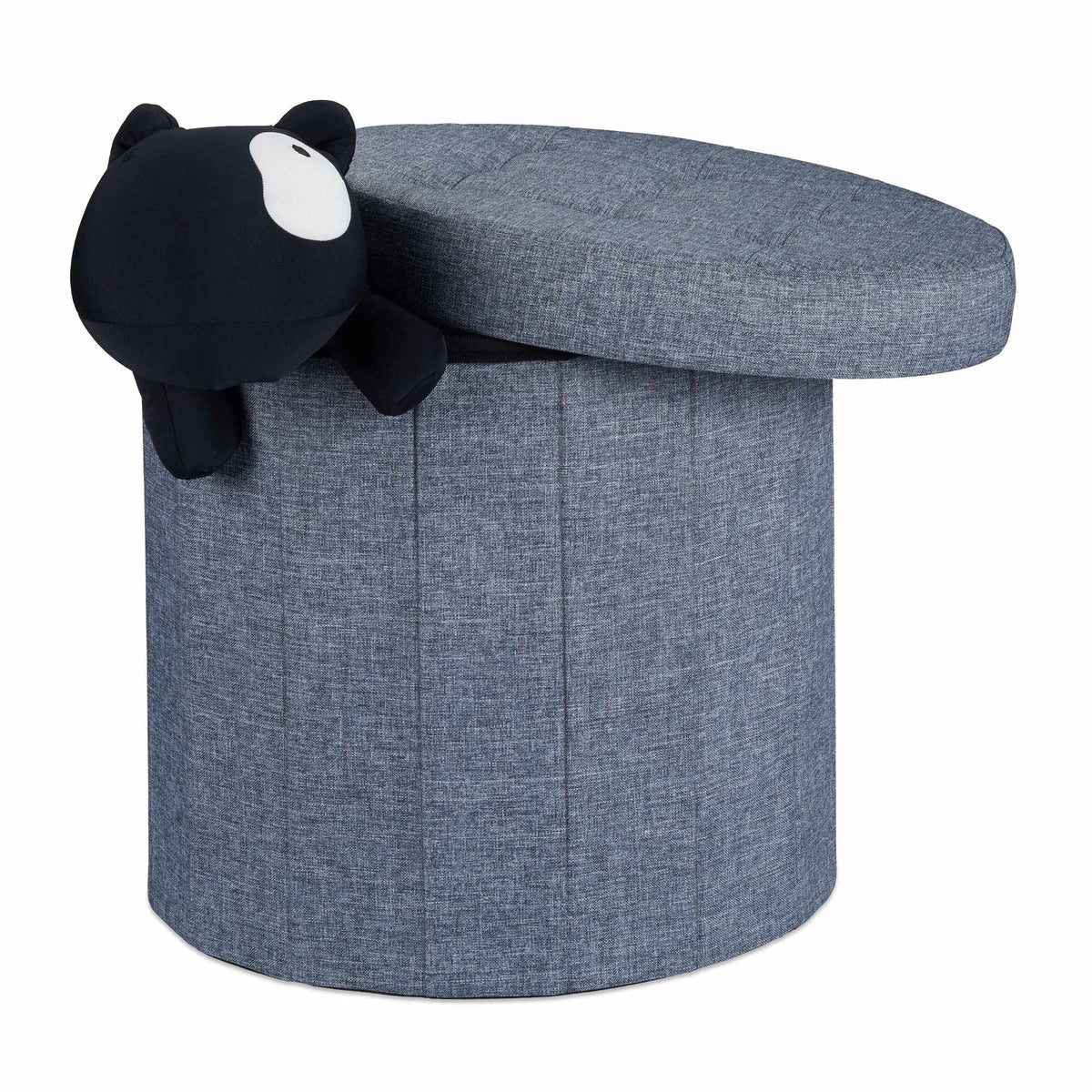 Stool with storage space size L round