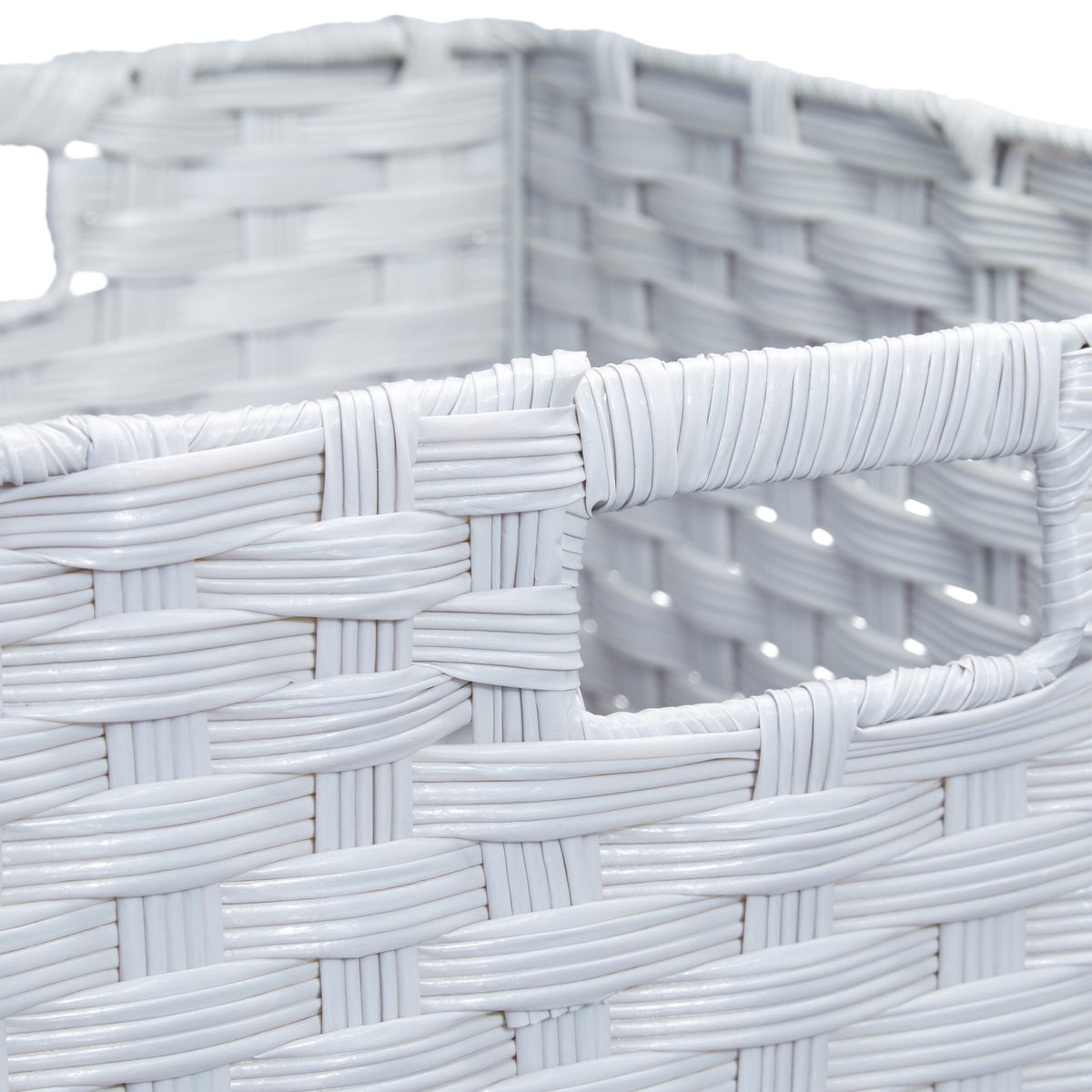 Storage Baskets Set of 2 – Durable Plastic Organisers