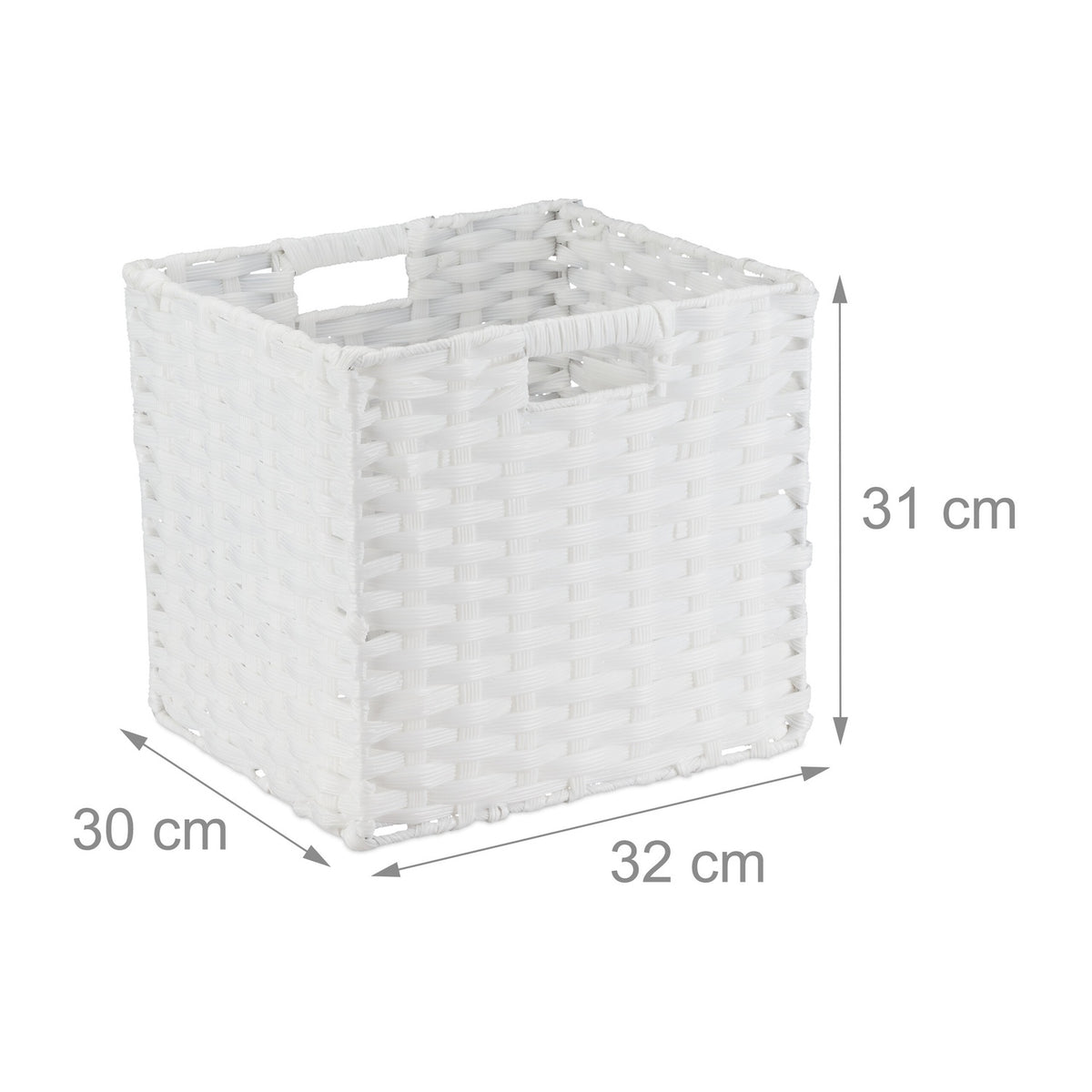 Storage Baskets Set of 2 – Durable Plastic Organisers