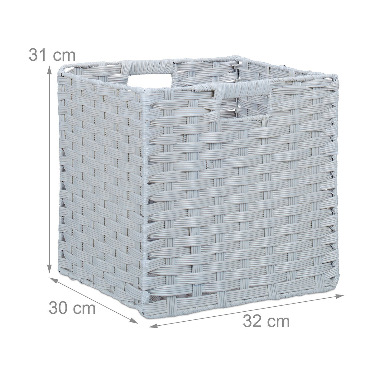 Storage Baskets Set of 4 – Durable Plastic Organisers