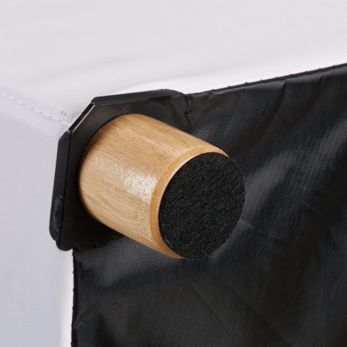 Storage Bench with Wooden Feet