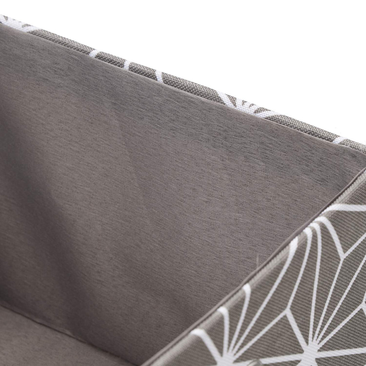 Storage Box Set of 2 – Grey Fabric Organizers