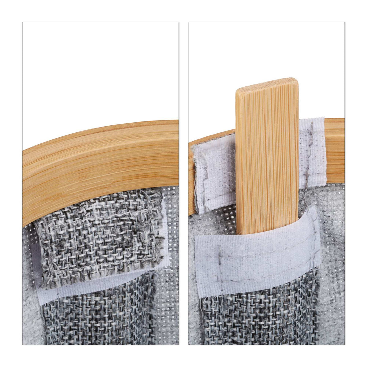 Storage basket fabric gray