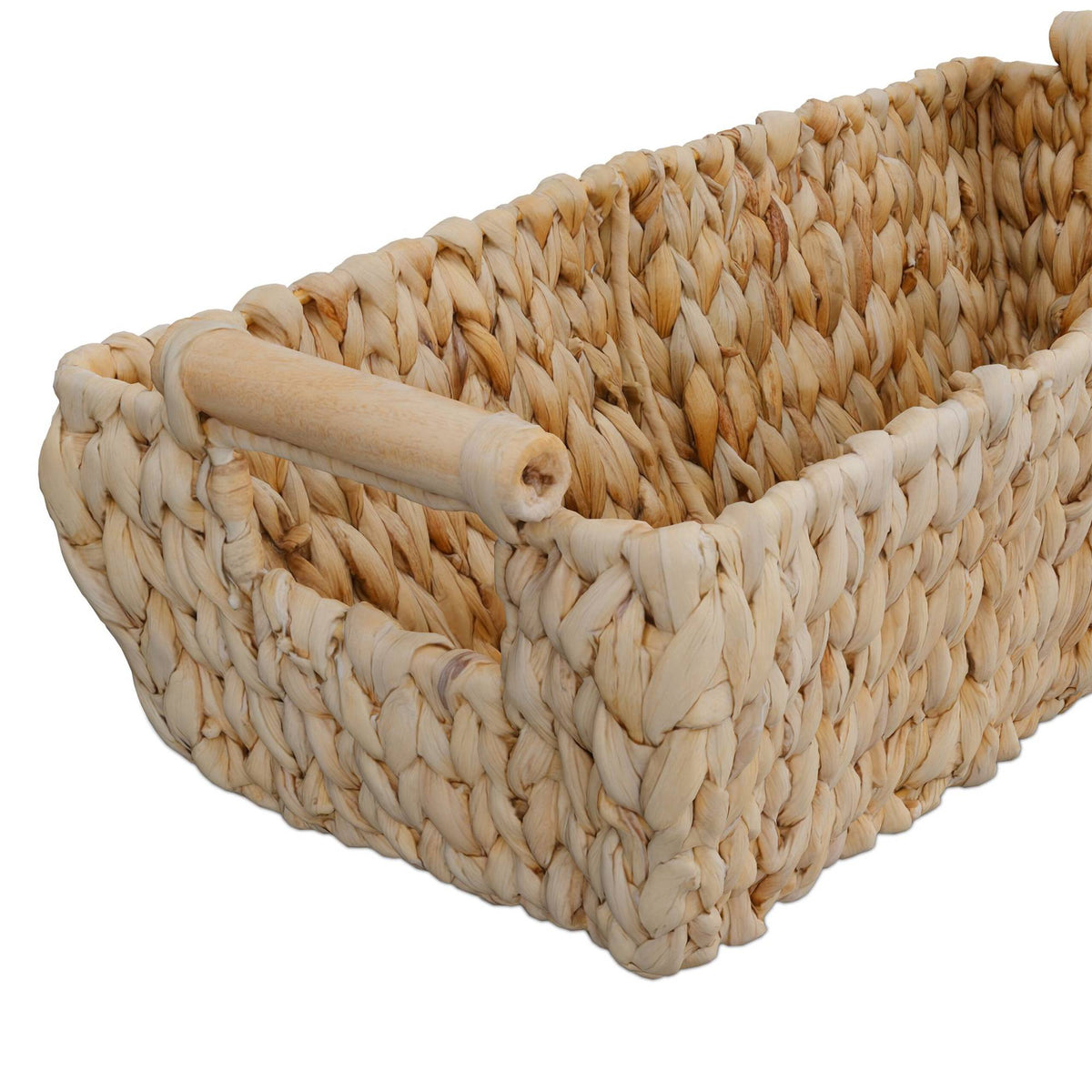 Storage basket in water hyacinth