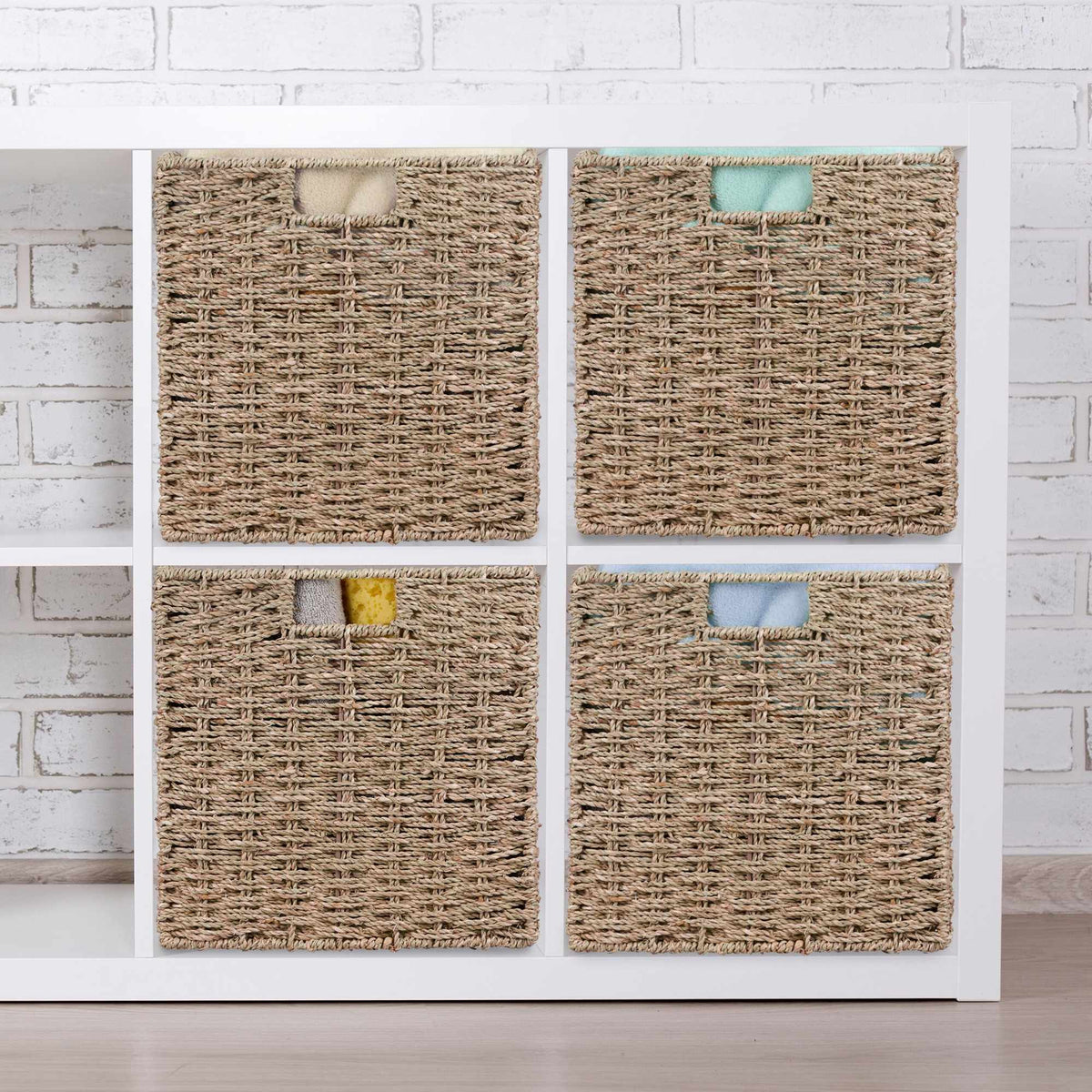 Storage basket seagrass set