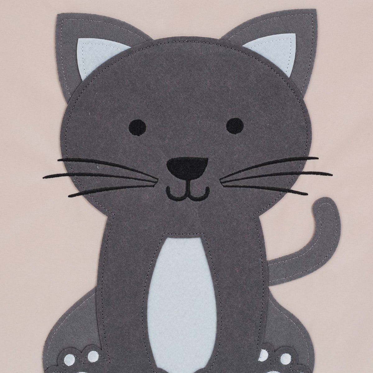 Storage box with cat motif