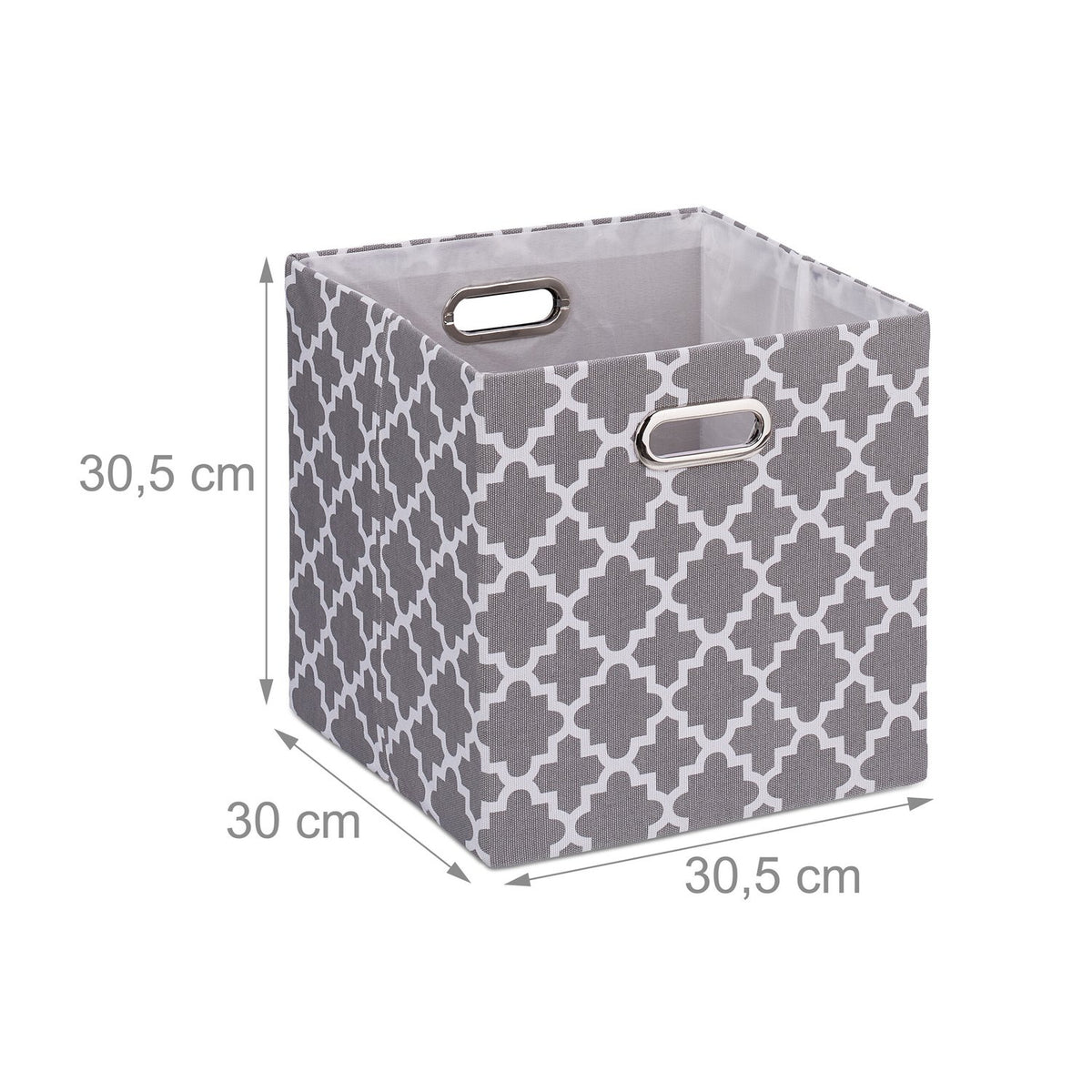 Storage box with patterns in a set of 2
