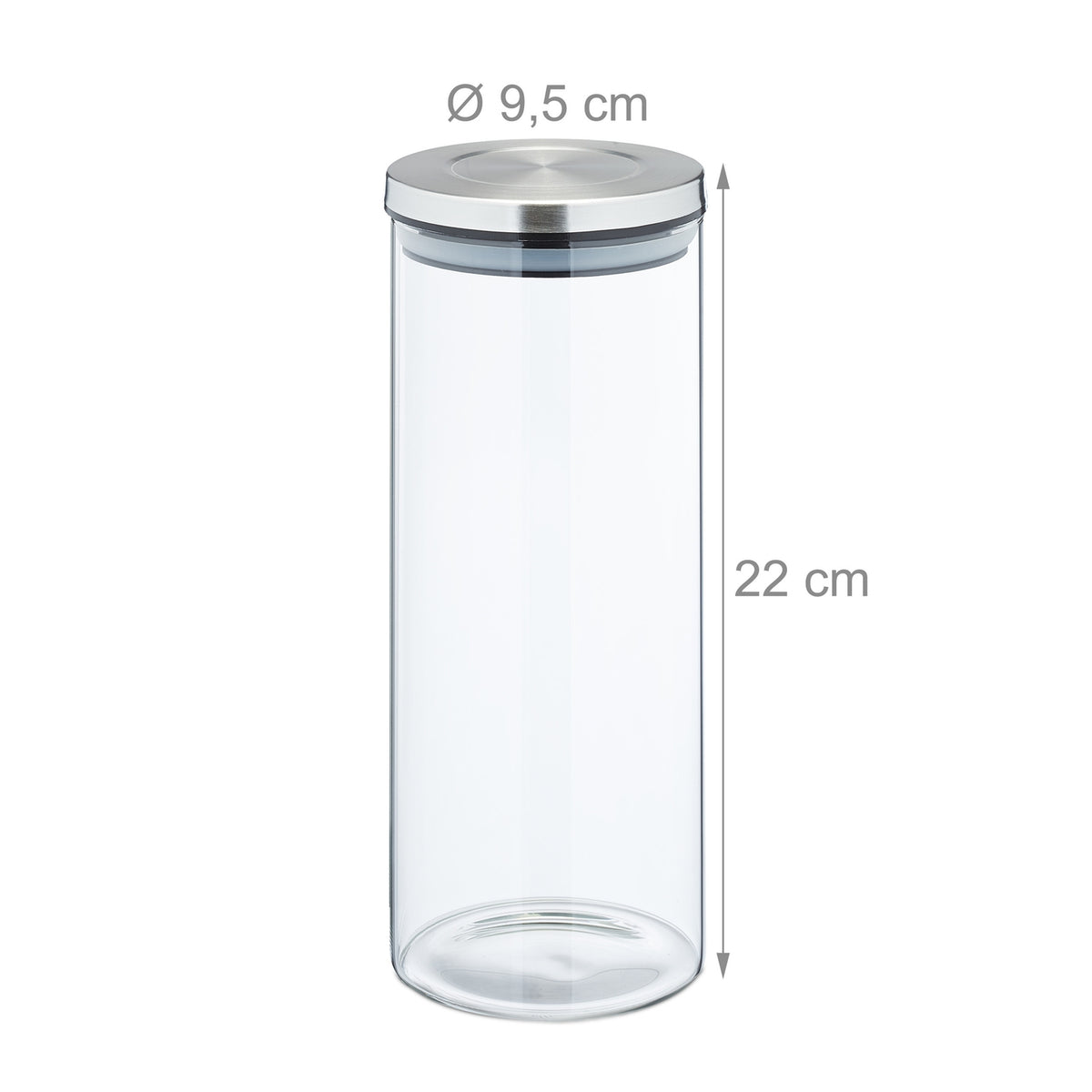 Storage jars 1.3 l in sets of 4