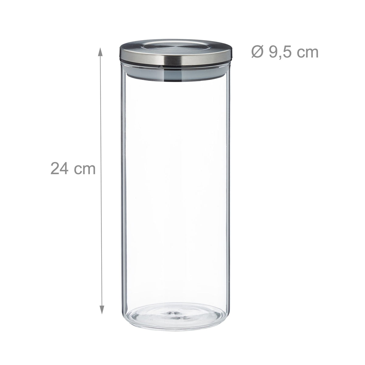 Storage jars 3 pcs. 1500 ml