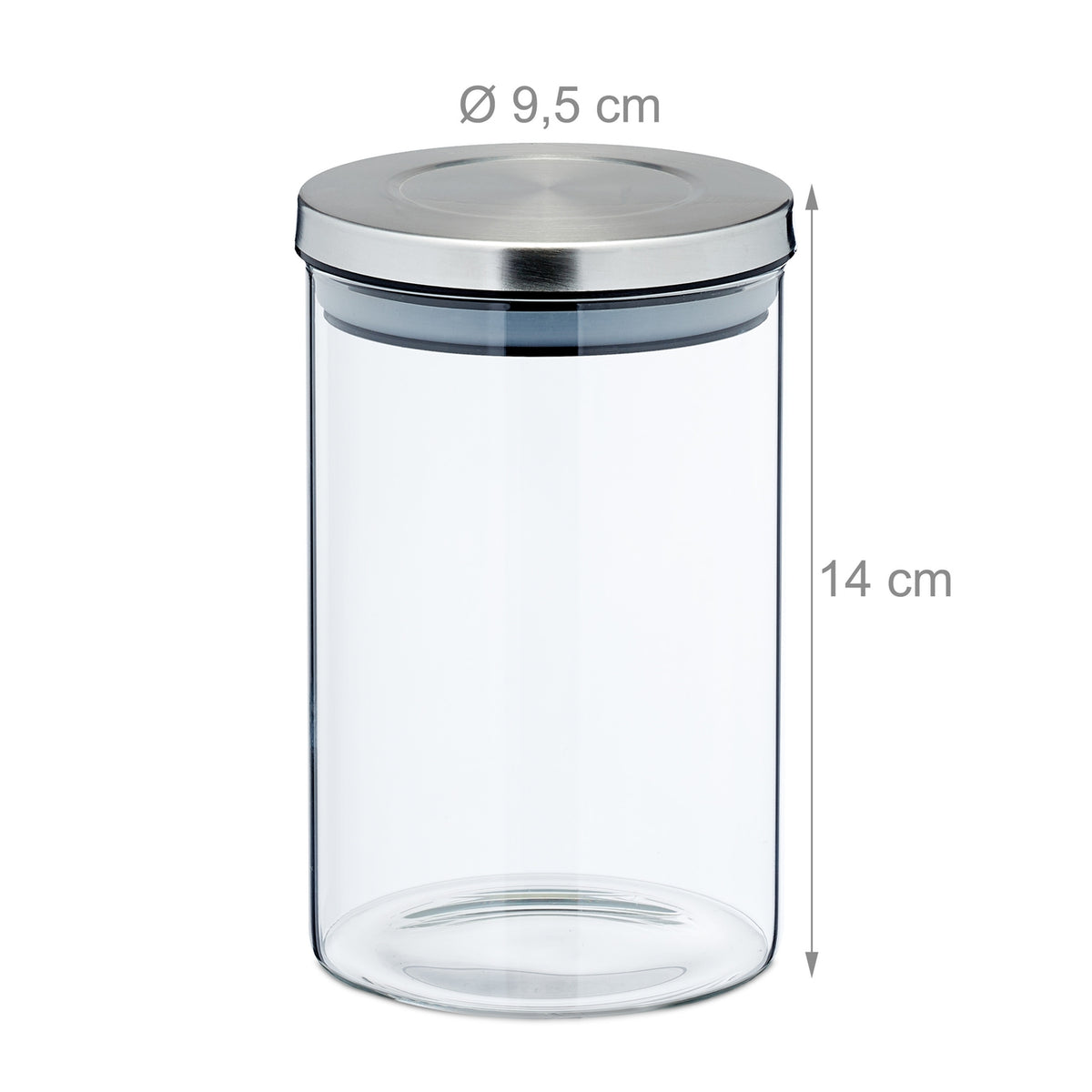 Storage jars in sets of 4,750 ml
