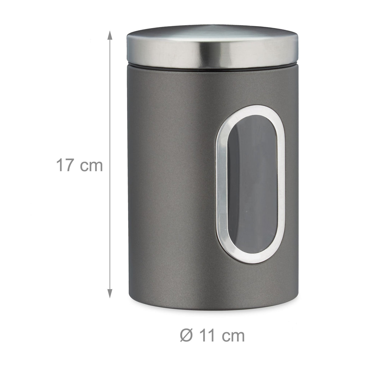 Storage jar with viewing window