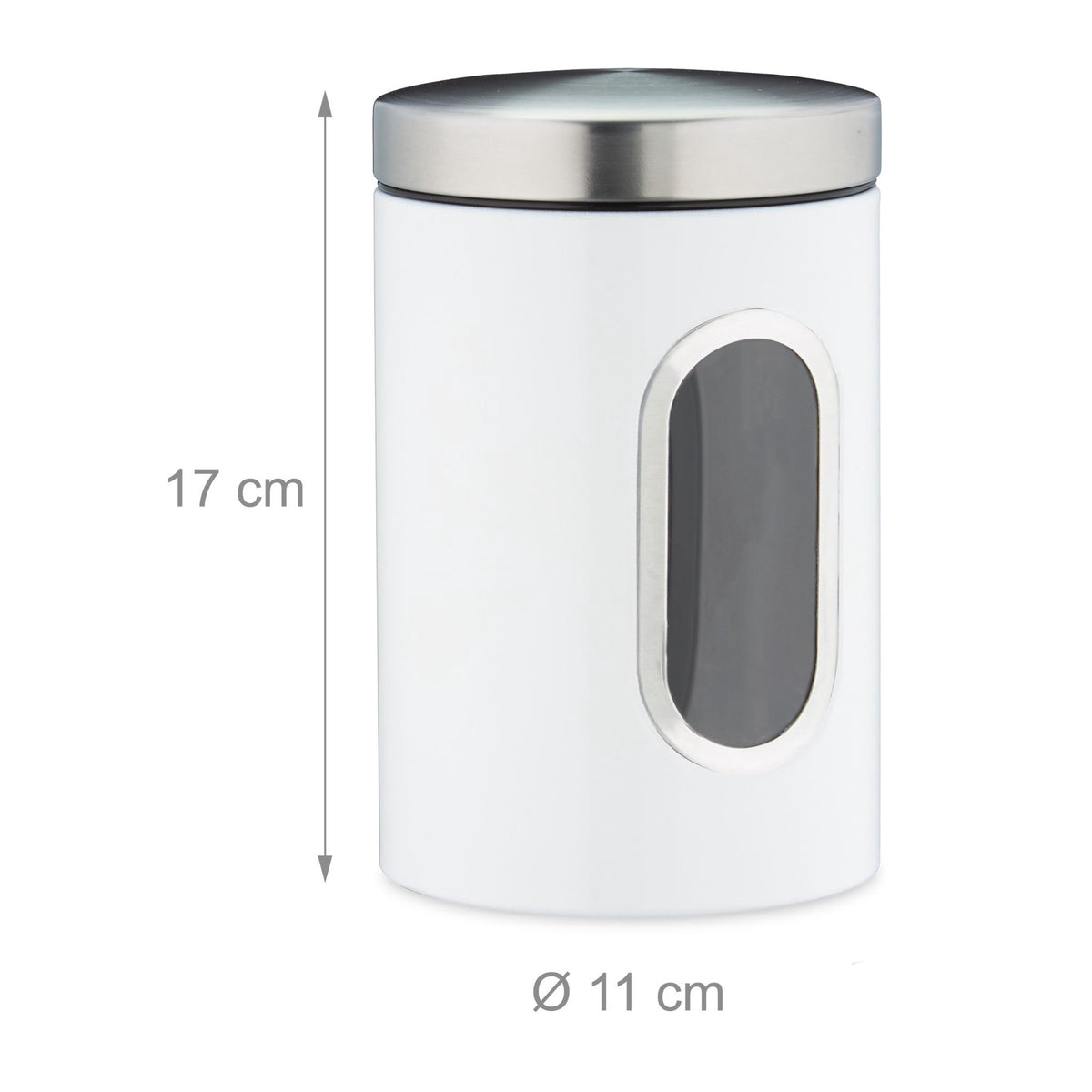 Storage jar with viewing window