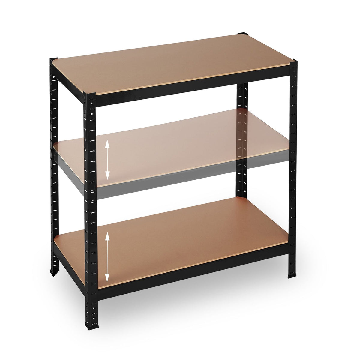 Storage shelf 180x90x60 black