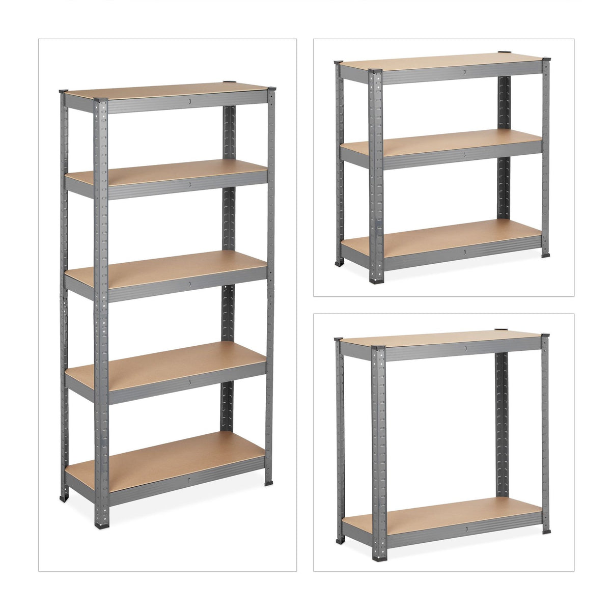Storage shelf with 5 shelves