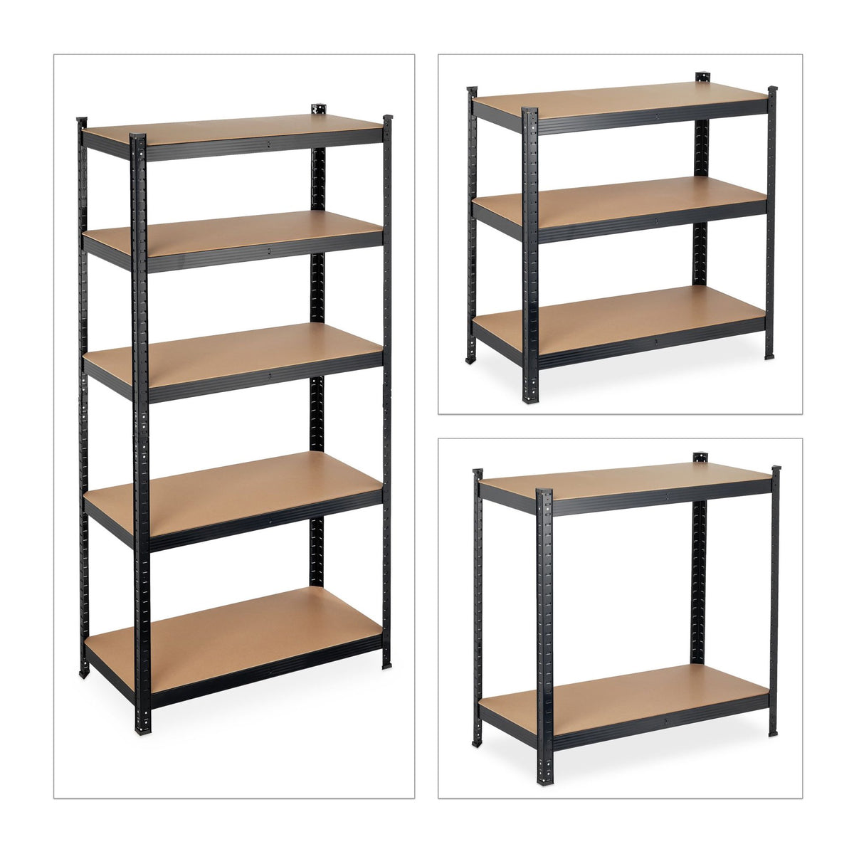 Storage shelf with 5 shelves