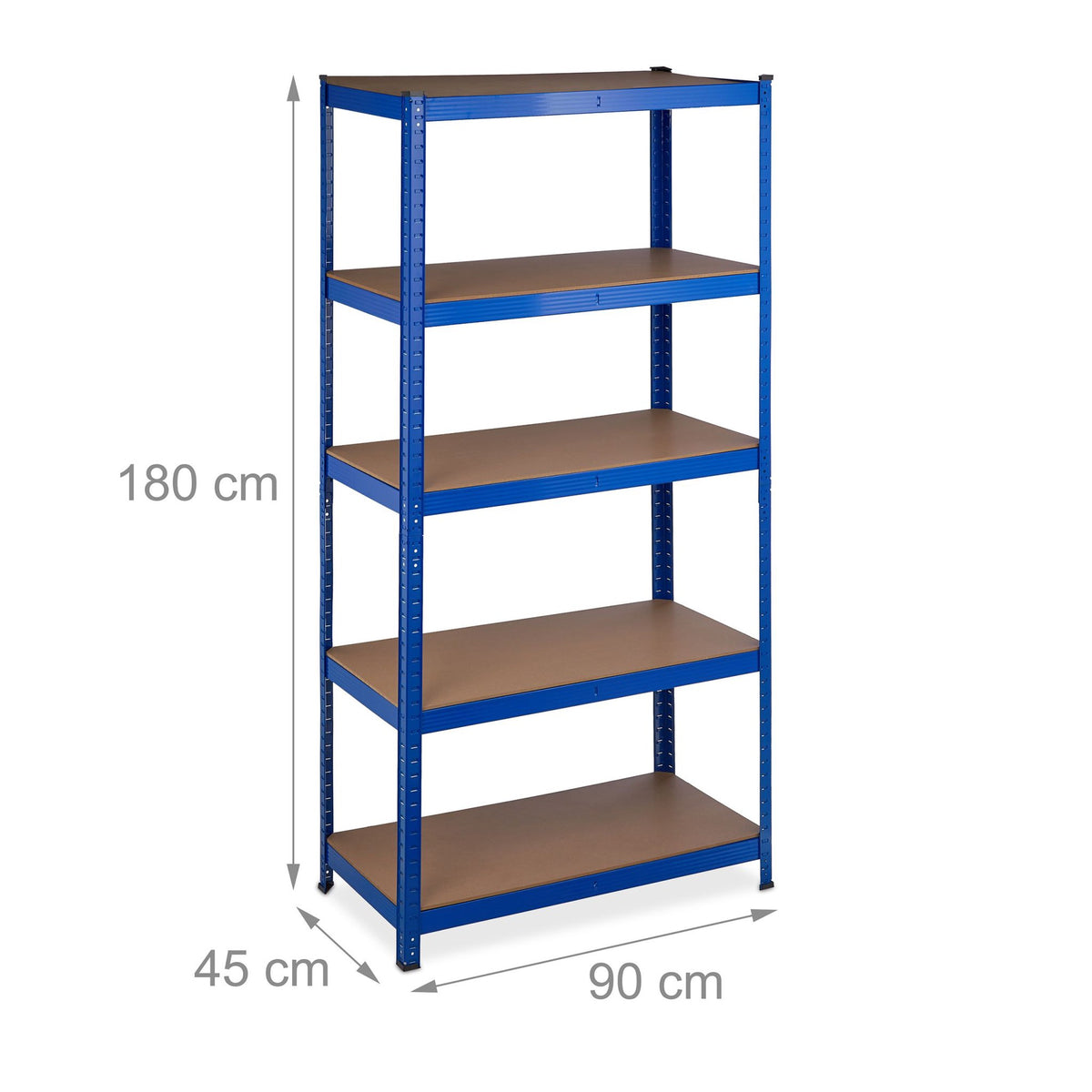 Storage shelf with 5 shelves