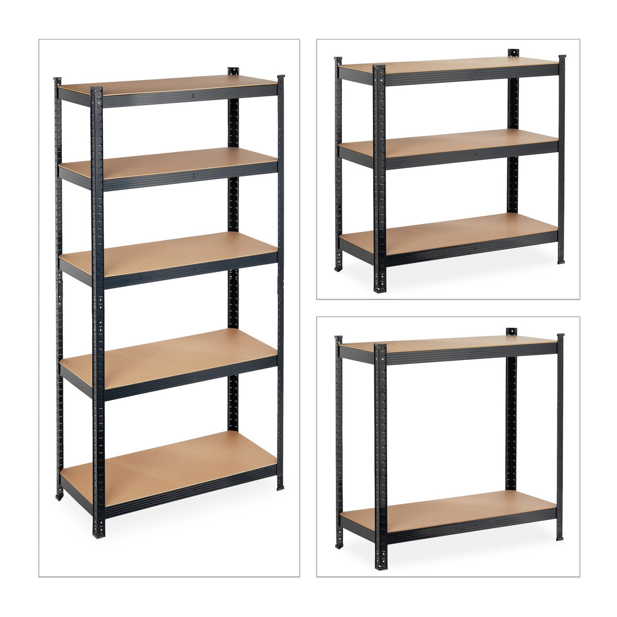 Storage shelf with 5 shelves