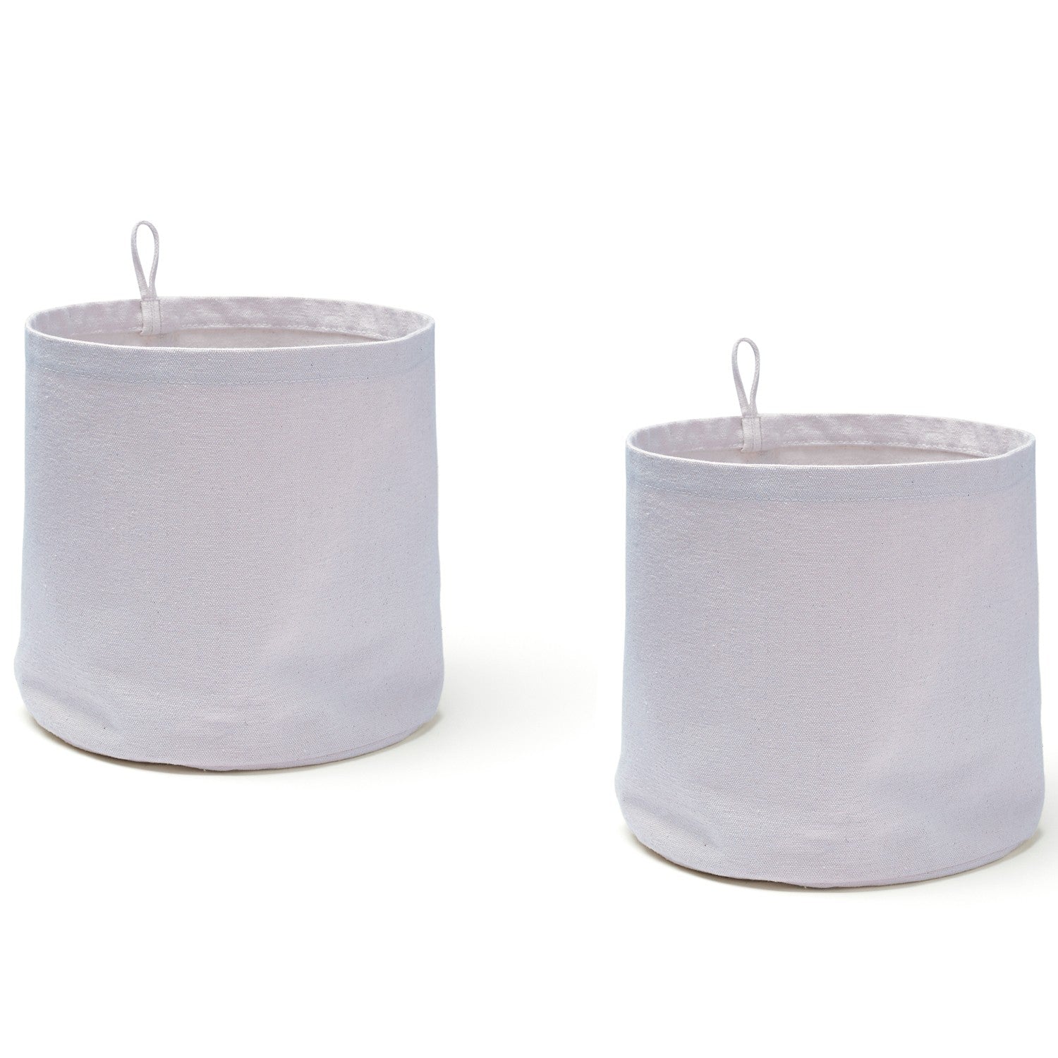 Storage textile cylinder 2-pack purple