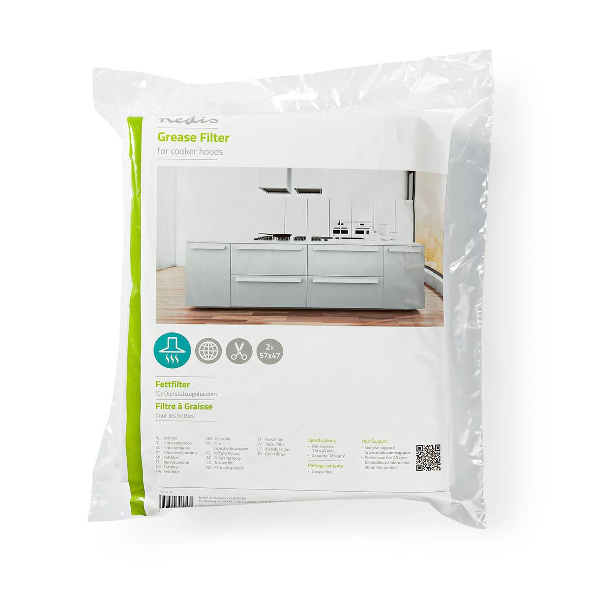 Stove fan grease filter | 57 x 47 cm | Hackable