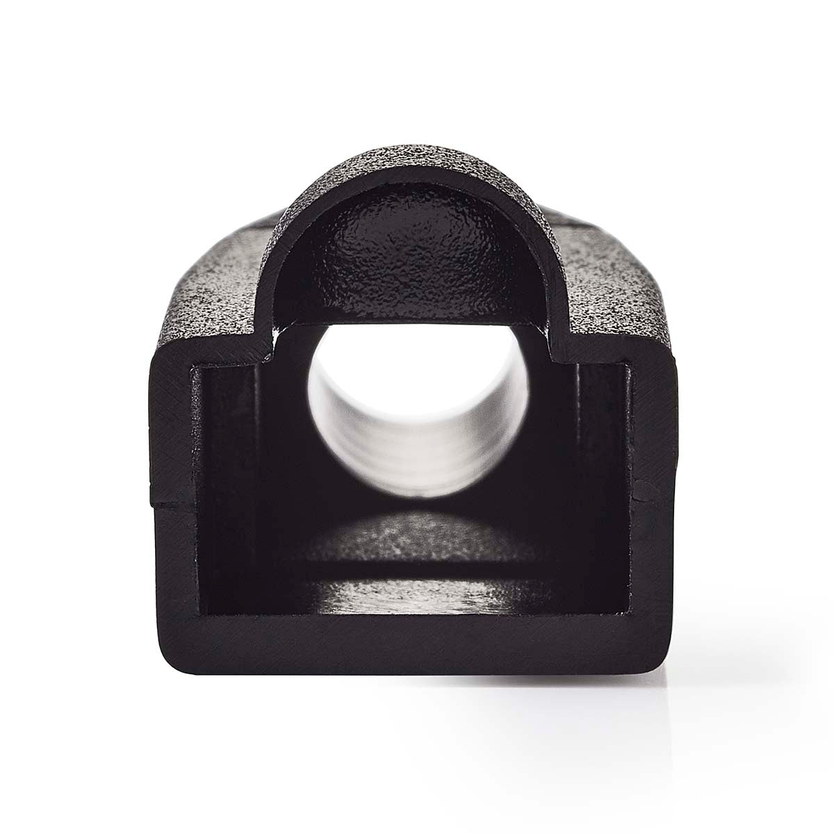 Strain Relief Boot | RJ45 | PVC | Black | Box | 10 pcs