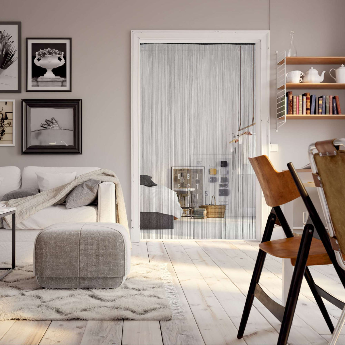 String curtain set of 2