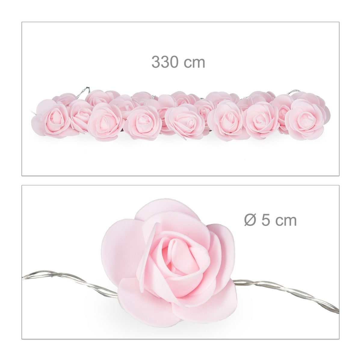 String of lights roses