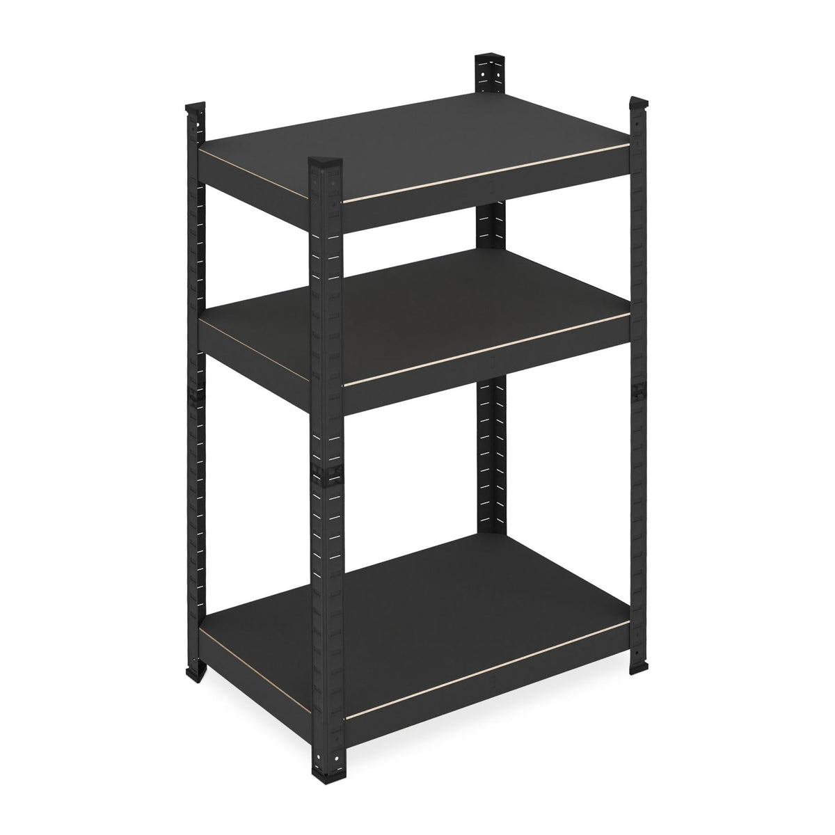 Strong shelves with 3 levels