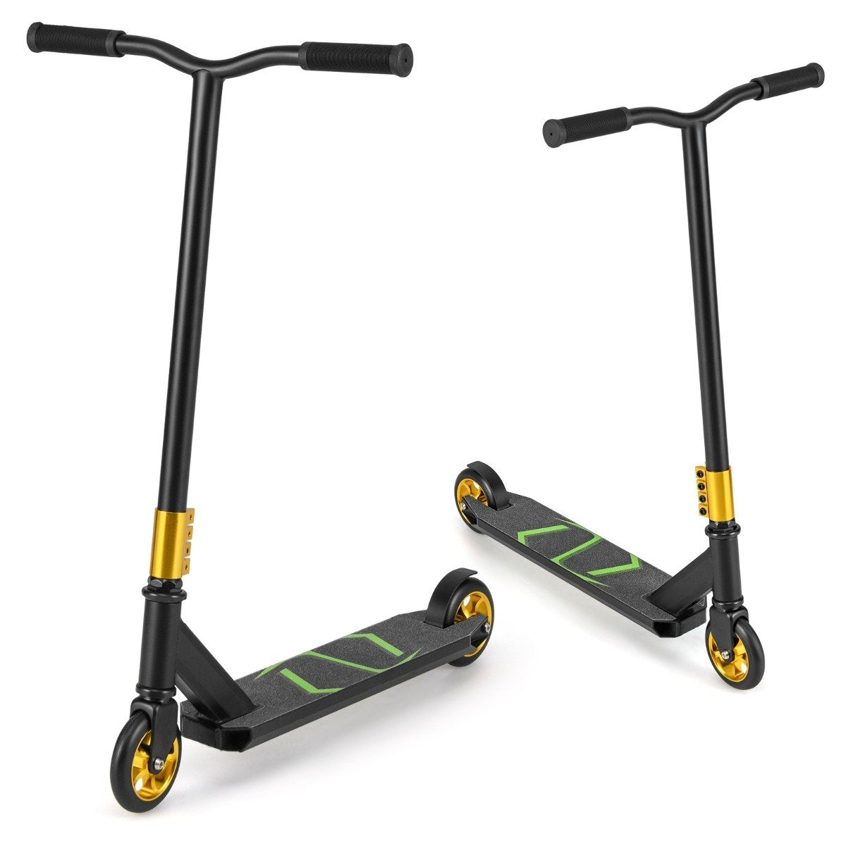 Stunt Scooter with 360 Steering & PU Wheels & Aluminum Deck Stunt Scooter Fun Scooter Black