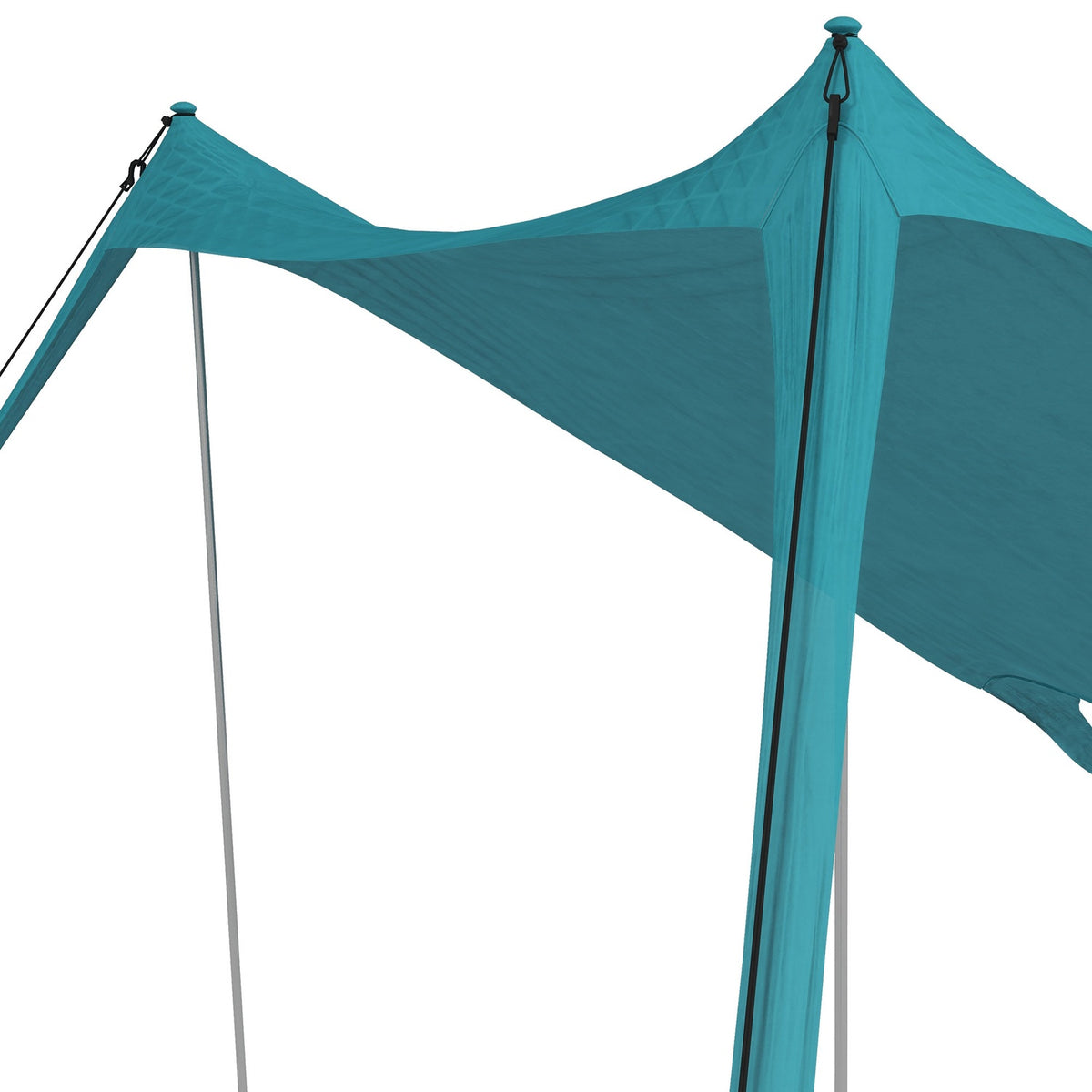 Sun Canopy Waterproof Awning 2.15X2X2M With Uv Protection, Steel Poles & Carry Bag, For Fishing, Picnics, Sky Blue
